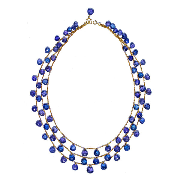Collier Briolettes Tanzanite