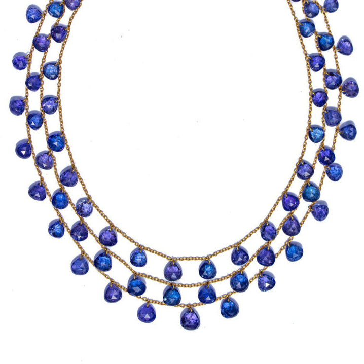 Collier Briolettes Tanzanite