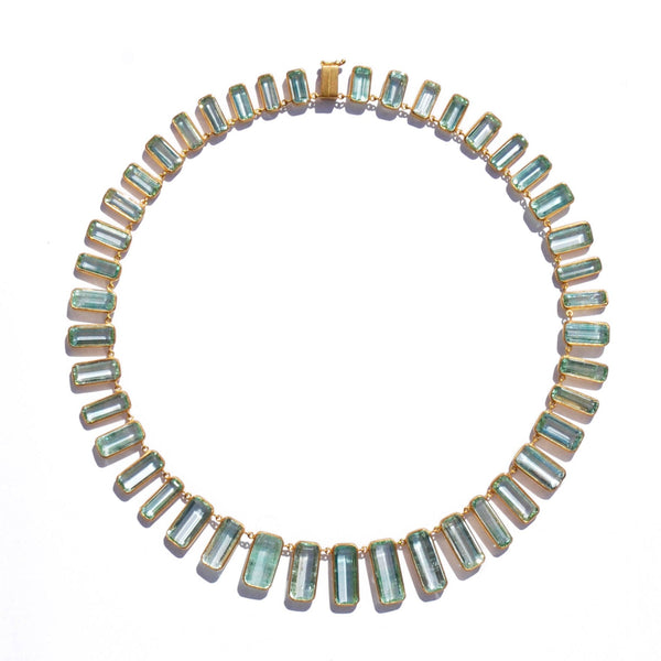 Collier Tribal Béryl vert