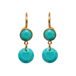 Boucles d'oreilles Incandescence Turquoise