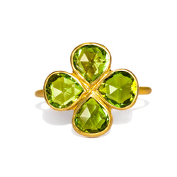 Bague Trèfle Péridot