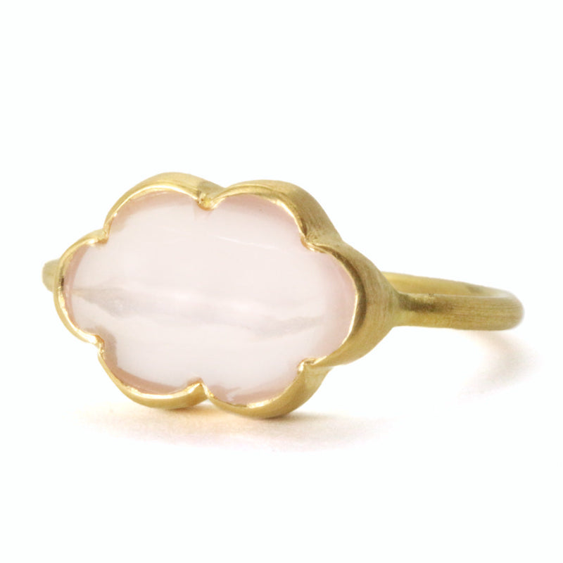 Bague Nuage Quartz Rose