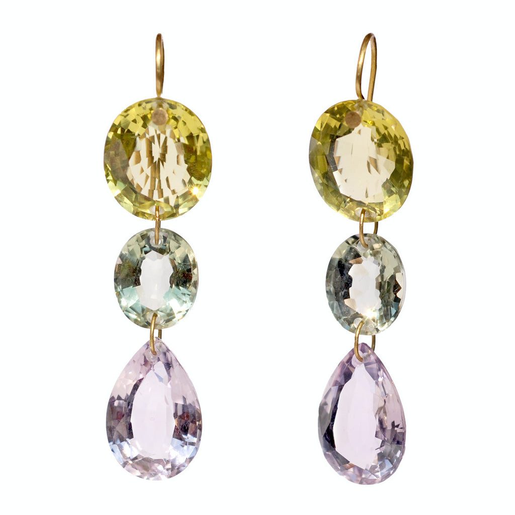 Boucles d oreilles Gem Drop Multicolores