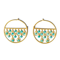 Boucles d'oreilles Mille et Une Nuits Turquoise