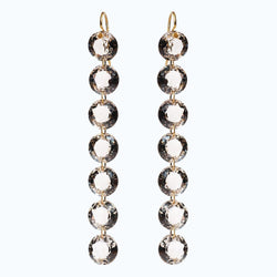 Boucles d'oreilles Mini Rivières Quartz Fumé