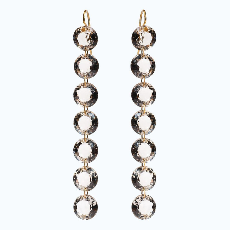Boucles d'oreilles Mini Rivières Quartz Fumé