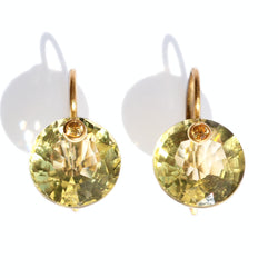 Boucles d'oreilles Mini Gem Quartz Citron