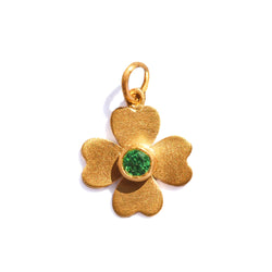 Pendentif Trèfle Tsavorite