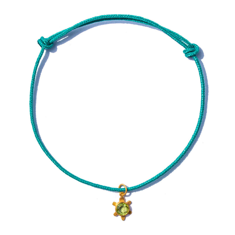 Charm Tortue Péridot