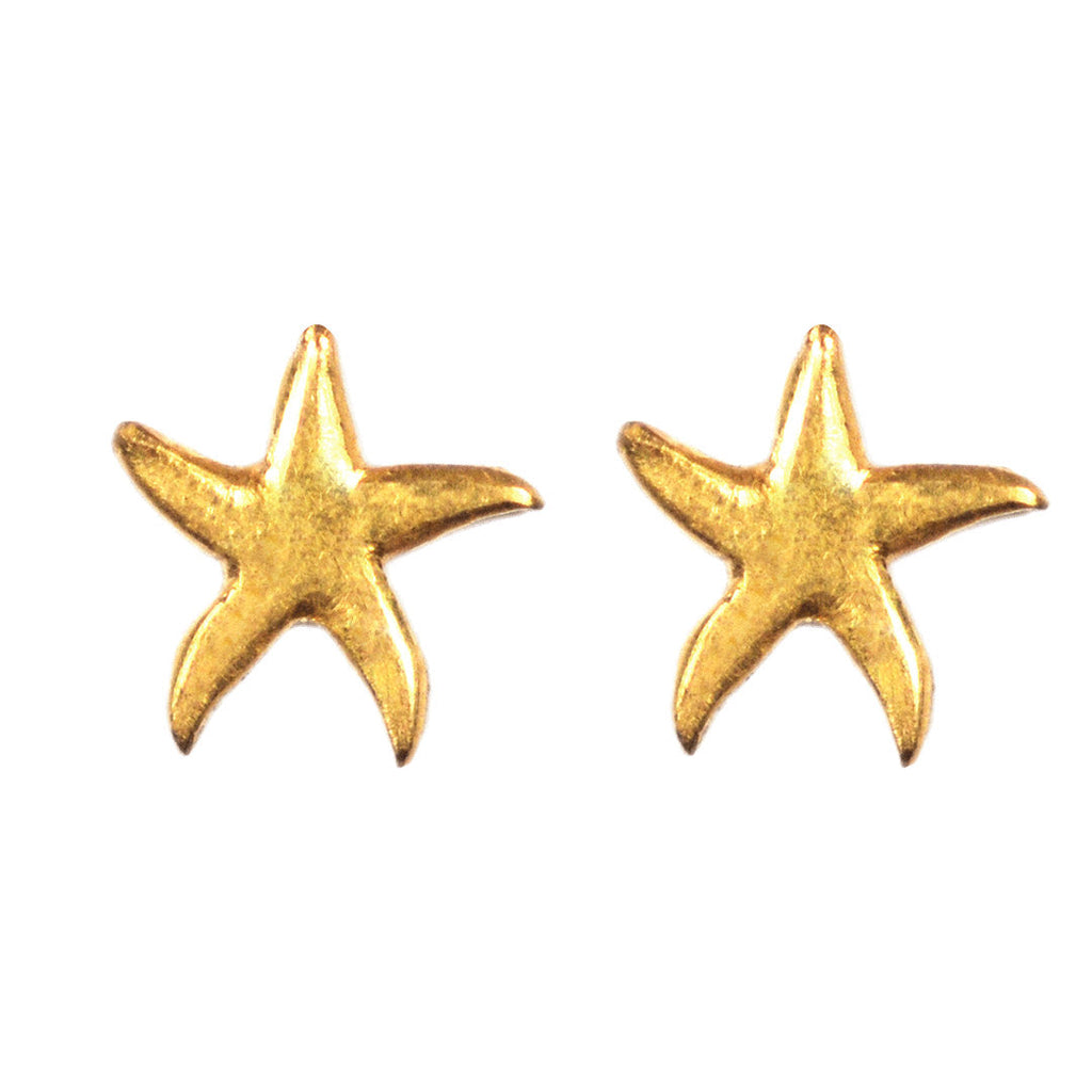 Large Diamond Starfish Stud Earrings in Yellow Gold at Susannah Lovis  Jewellers